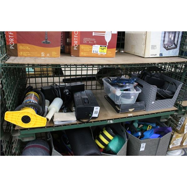 UPS, Stereo, Hand Pump, Stretch Wrap, Asst. Supplies