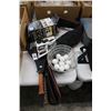 Image 1 : Tennis Rackets, Golf Balls, Paint Spray Gun, Baseball Bag