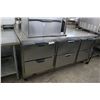 Image 2 : Beverage Air 6'  6 Drawer SS Worktop Ref