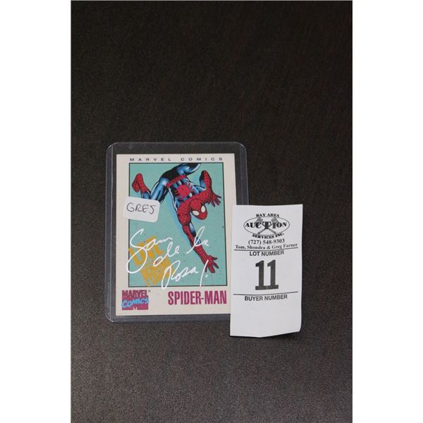 Sam Daylarosa Autographed Vintage Spiderman Trading Card