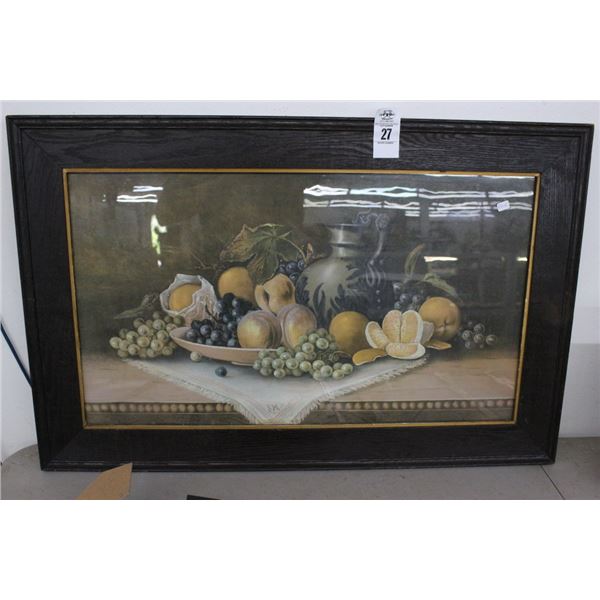 Framed Fruit Still Life - 24"  X  30"