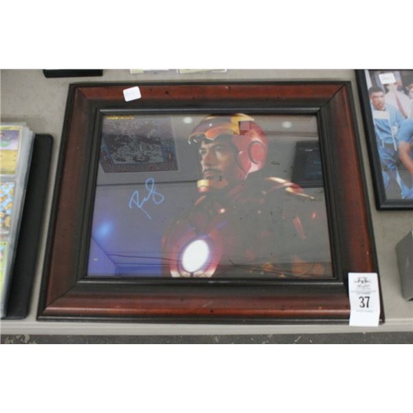 Robert Downey Jr. Autographed Ironman Framed Photo