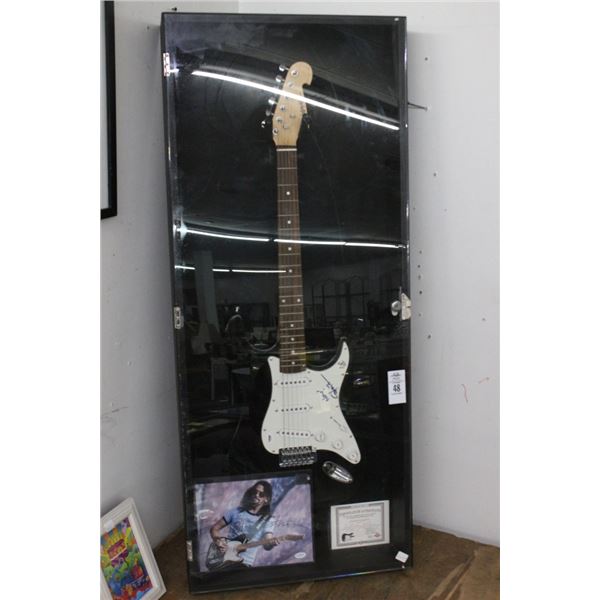 Shooter Jennings Autographed Electric Guitar in Shadowbox Display w/COA