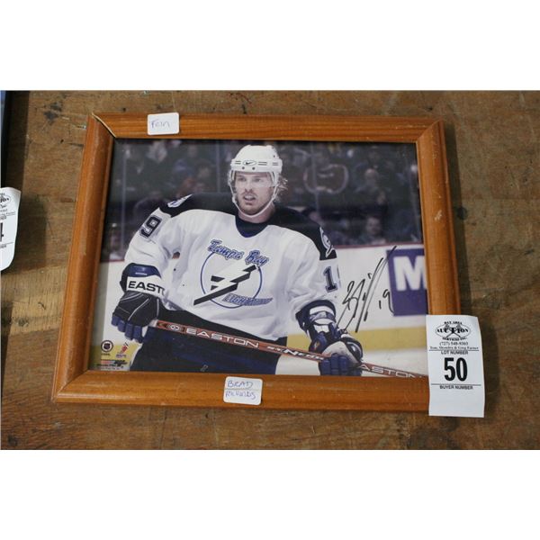 Brad Richards TB Lightning Autographed Framed Photo