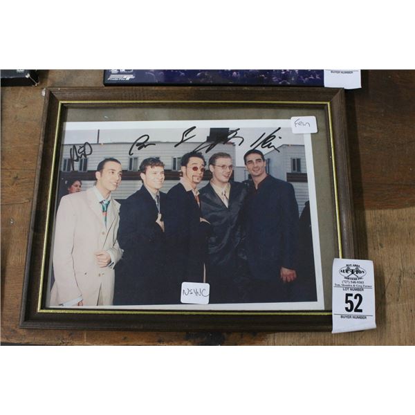 NSYNC Band Autographed Framed Photo