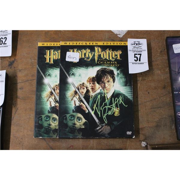 Daniel Radcliff Harry Potter Autographed Chamber of Secrets DVD Set
