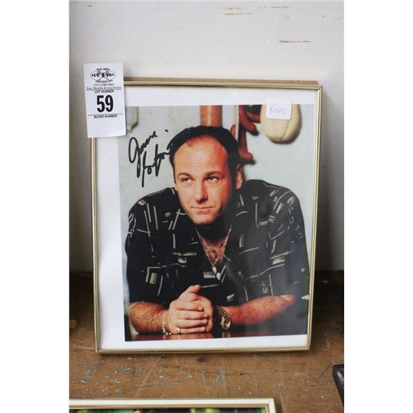 James Gandolfini Signed Tony Soprano Photo
