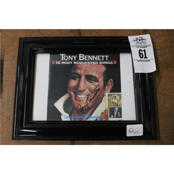 Tony Bennett Autographed Memorabilia