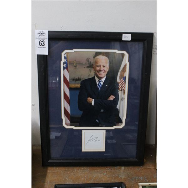 Joe Biden Framed Photo