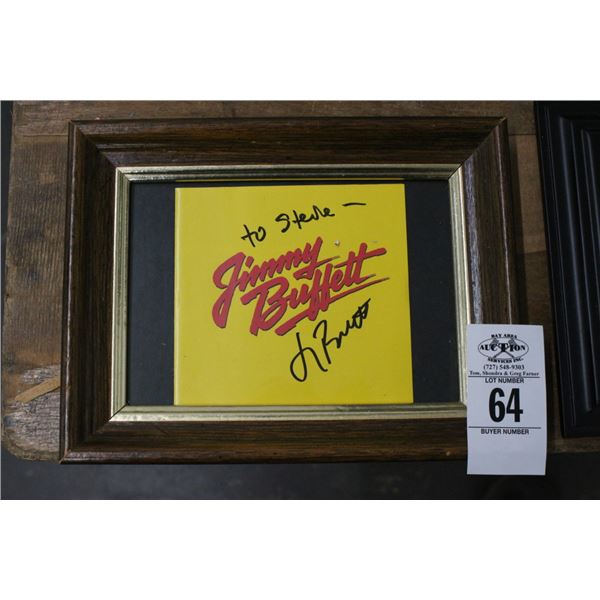 Jimmy Buffett Autographed CD Cover