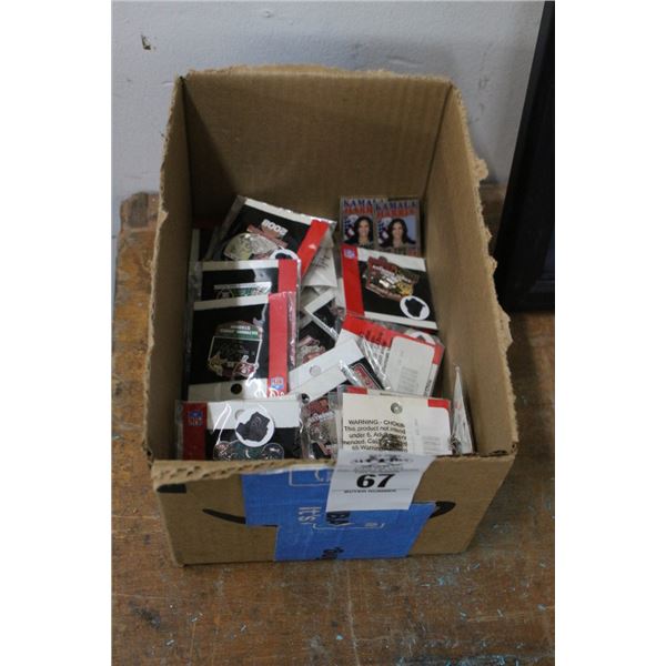 Box of Souvenir Sports/Political Pins