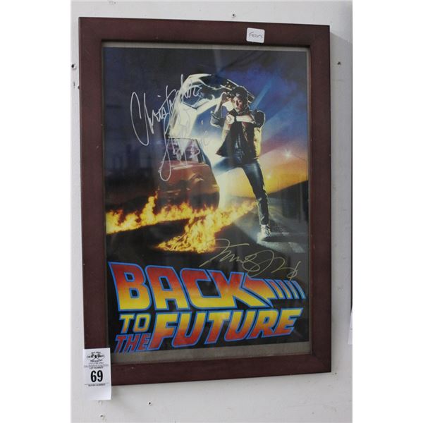 Michael J. Fox/Christopher Lloyd Back To The Future Signed Promotion