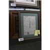Image 1 : Oriental 50's Abstract Framed Art, Frame