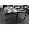 Image 3 : 2-Metal w/Glass Top Rectangular Dining Tables - 2 X $