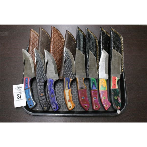 8-Custom Knife w/Sheath - 8 X $