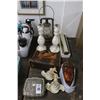 Image 1 : Vtg. Lantern, Silver Storage Box, Cherub Candles, Bust, Sea Shell Candlesticks, Louis Vuitton Purse