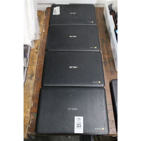 4-Asus Chrome Laptop Computer - No Adapter/Hard Drive - 4 X $