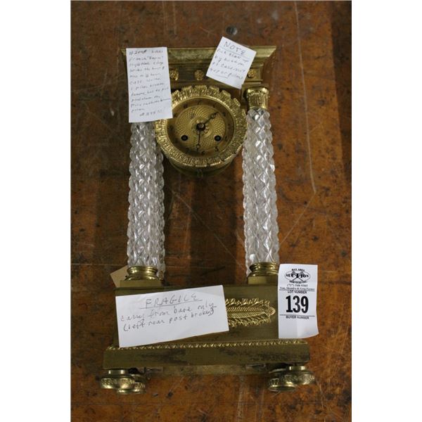 Cast/Brass French Empire Style Mantle Clock