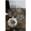 Image 1 : Floral/Etched Bowls, Trays, Pitcher