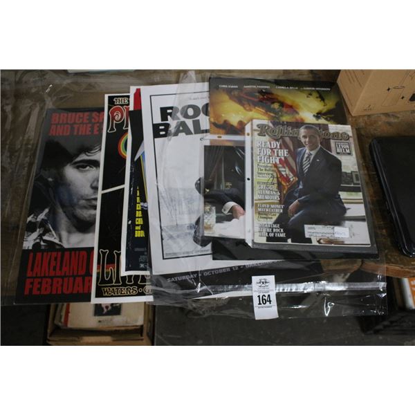 Barak Obama Rolling Stone Magazine, Autographed Al Pacino, Tony Montana, Asst. Movie Promotions