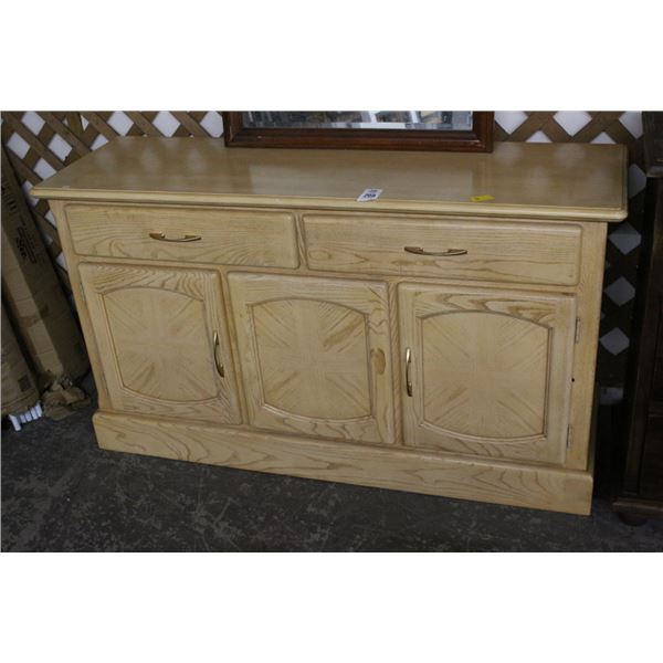 Blonde Oak 2/3  Hall Cabinet