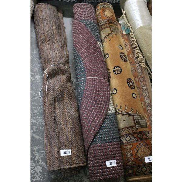 Maroon Oval Vintage Style Approx.  6'  D Area Rug