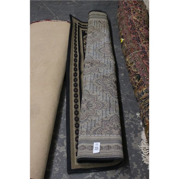 Black/Tan Approx.  5'  X  7'  Area Rug