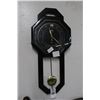 Image 1 : Salton Contemporary Black Pendulum Wall Clock