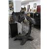 Image 1 : 5'  T  X  4'  W  Bronze Eagle Statuary Signed Dania