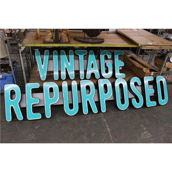 Lighted Signs "Vintage Repurposed"  - No Shipping