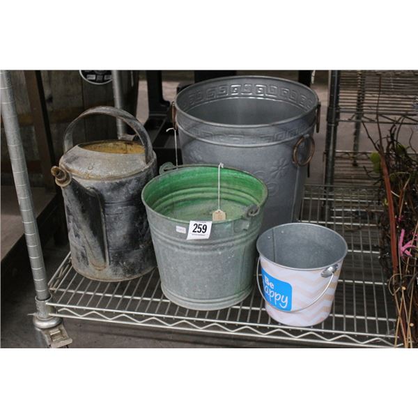 Metal Buckets, Water Pitcher