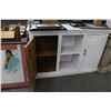 Image 3 : Distressed White Hall Cabinet