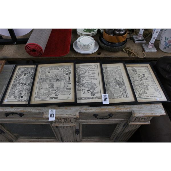 Business Cartoon Framed Wall Art - 5