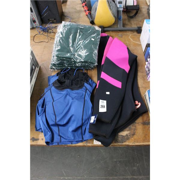 Ladie's Wet Suit, Rebok New Ladie's Tanks 5, Small Green Polos - 12