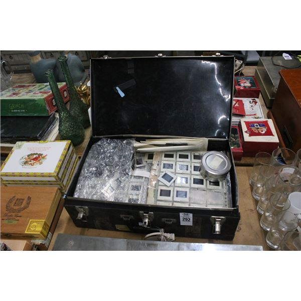 Travel Trunk w/Projector Slides