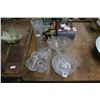 Image 1 : Pressed Crystal Bowls, Vase - 4