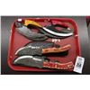 Image 1 : 4-Custom Knife w/Sheath - 4 X $