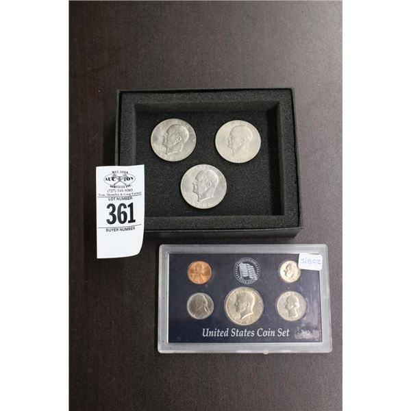 Coin Proof Set w/3 Ike Dollars
