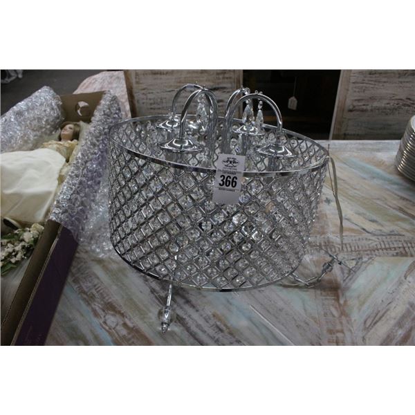 Contemporary Crystal 4 Light Chandelier