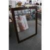 Image 1 : Mahogany Framed Beveled Mirror - No Shipping