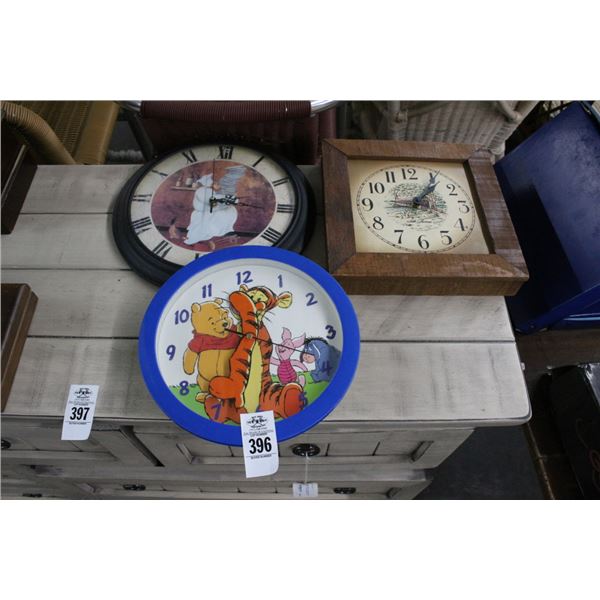 Pooh/Tiger Clock, Bakerman Seth Thomas Covered Bridge Clock - 3