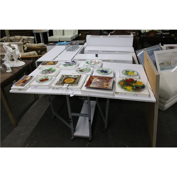 7-Rolling Drop Leaf Fold Out Table - 7 X $