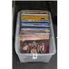 Image 1 : Tub w/Vinyl Record Albums