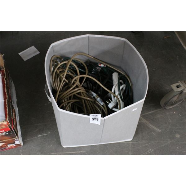 Bin w/Ext. Cords