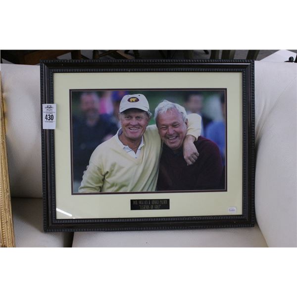 Framed Photo Jack Nichols/Arnold Palmer Legends of Golf - 18"  X  20"