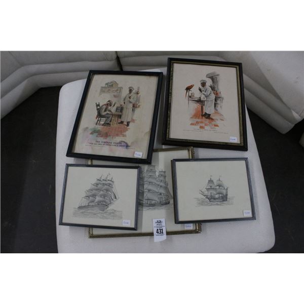 Nautical/Chef Small Framed Art - 5