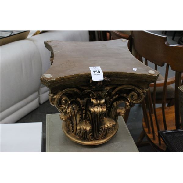 Pillar End Table Pedestal - Missing Glass Top?