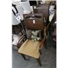 Image 1 : Mahogany Padded Armchairs - Pair