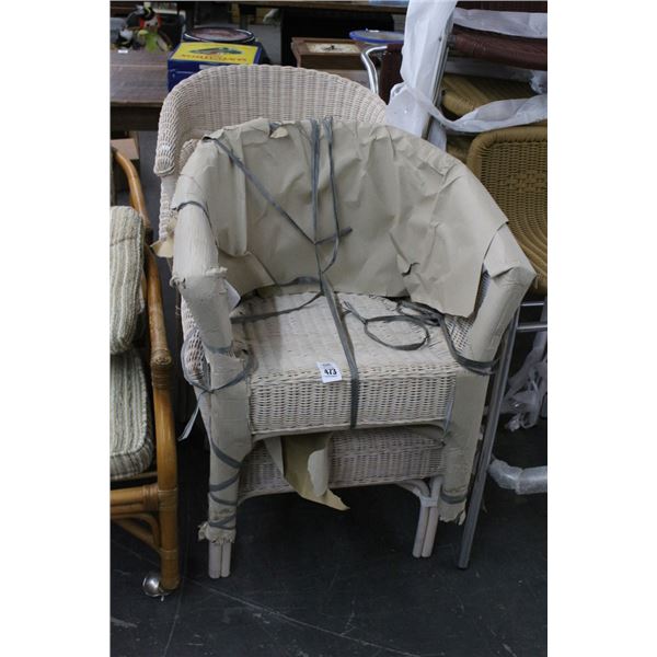 Wicker Armchairs - Set of 4