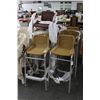 Image 2 : 8-Alum Wicker Seat Patio Bar Stools - 8 X $